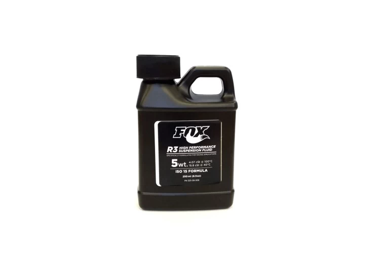 ACEITE FOX HORQUILLA Y AMORTIGUADOR FLUID R3 5WT (250ML) 3 ACEITE FOX HORQUILLA Y AMORTIGUADOR FLUID R3 5WT (250ML)
